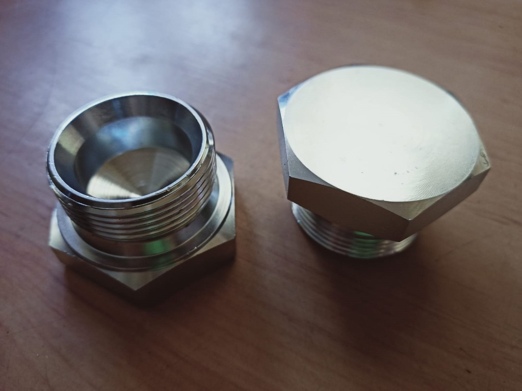 Tapon Hembra Giratoria Gas 1"