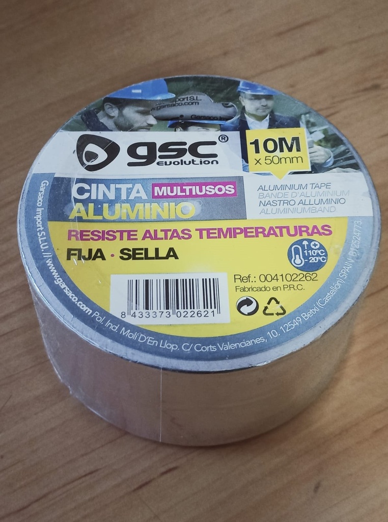 [1018] Cinta Aluminio Multiusos 50MM 10MT
