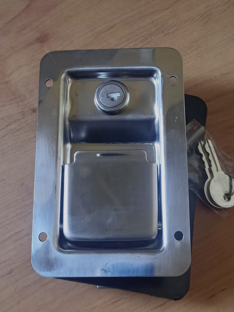 Cierre Cajon Empotrado INOX 140*90*20 Apertura Interior