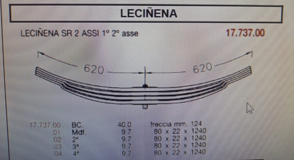 [1PAR8022] Hoja Ballesta 1ª Parabolica Leciñena 80-22 620+620