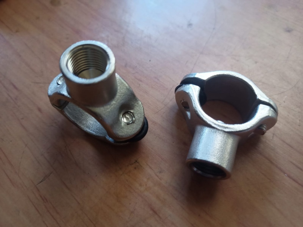 [210] Abrazadera de Laton para Tubo 1/4 Hembra