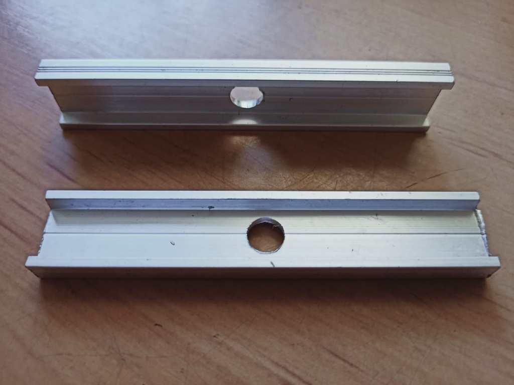 Pletina Aluminio P/Soporte Lateral 100*19*7