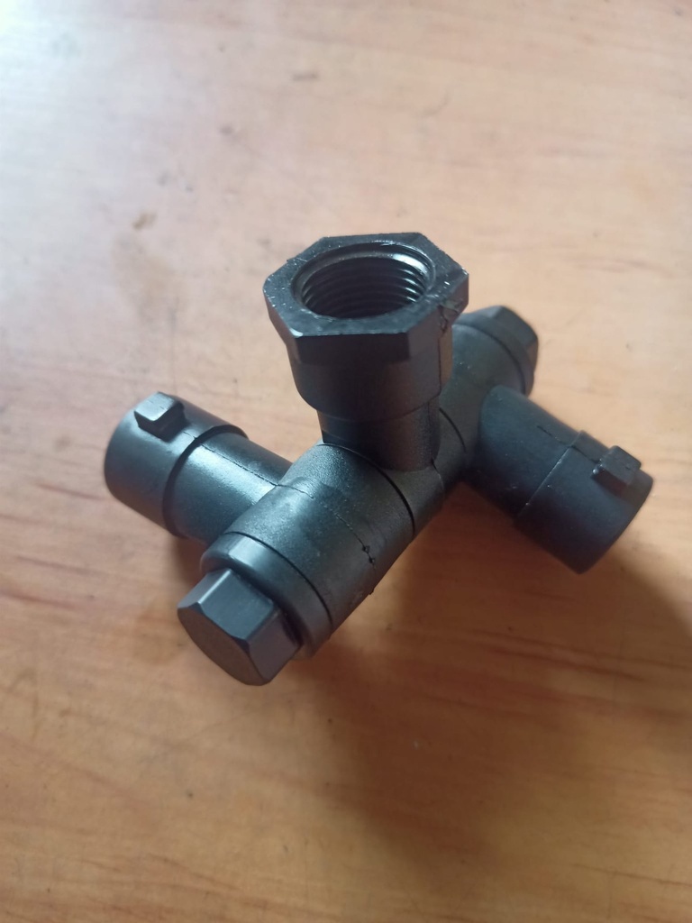 Portaboquillas Articulado Doble para Tuerca Bayoneta 3/8