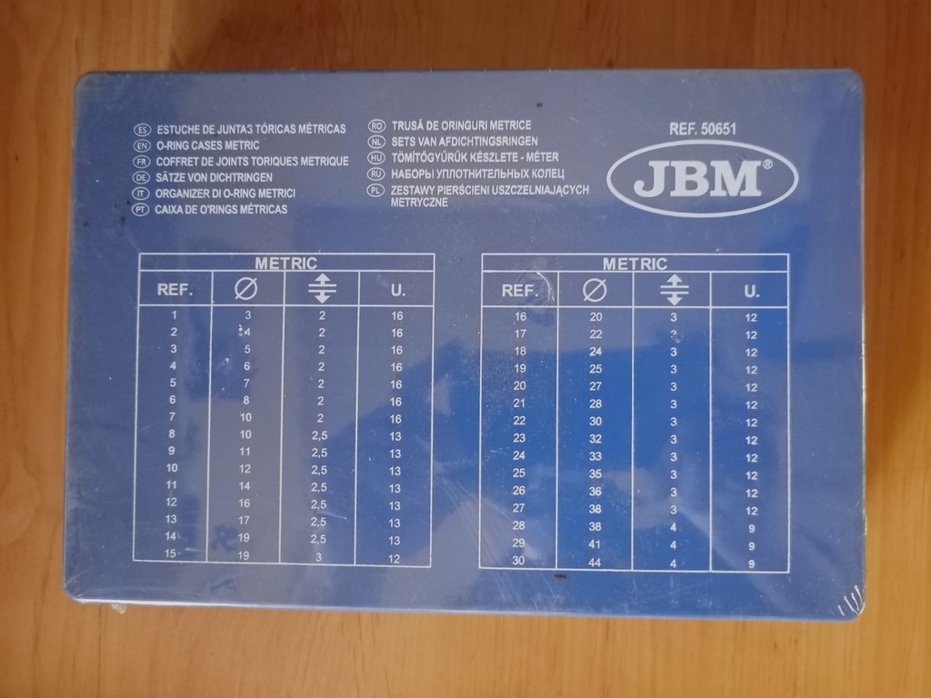 [50651] Estuche Juntas Toricas Metrica Jbm