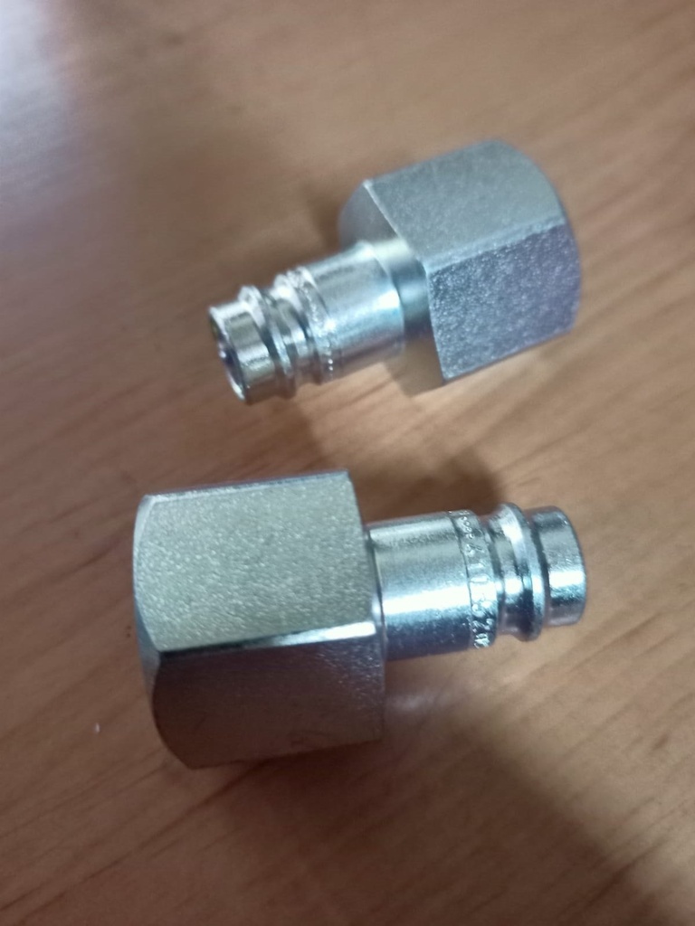 [6766] Enchufe Macho Rapido Aire Serie 410 R.H 1/2"ACERO