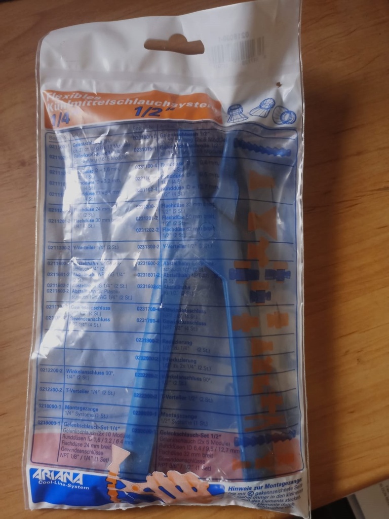 [8534] Pinza de Montaje 1/4" Racor Refrigeracion