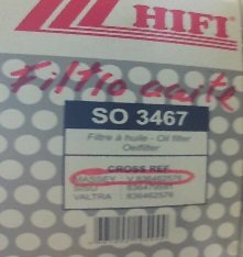 [92944] Filtro Aceite Hifi SO3467 Massey Ferguson 3660F