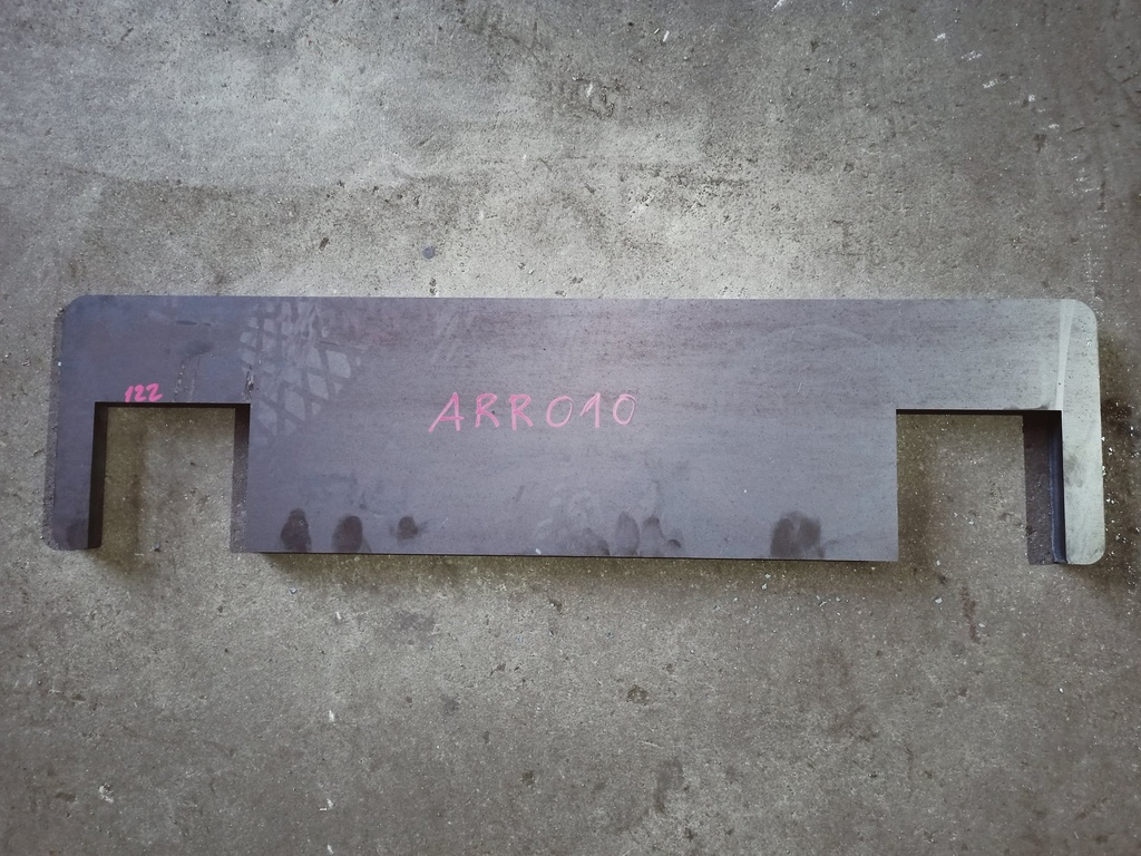 [ARR010] Pieza Arrancadora Cintas 226*800*20MM Acero S355 J2+N
