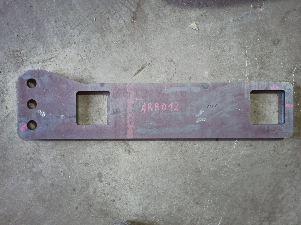 [ARR012] Pieza Arrancadora Cintas 250*980*20MM Acero S355 J2+N