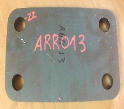 [ARR013] Pieza Arrancadora Cintas 130*210*20MM Acero S355 J2+N