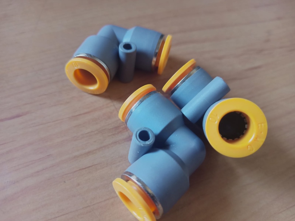 [C10PVC] Empalme Codo T-10 PVC
