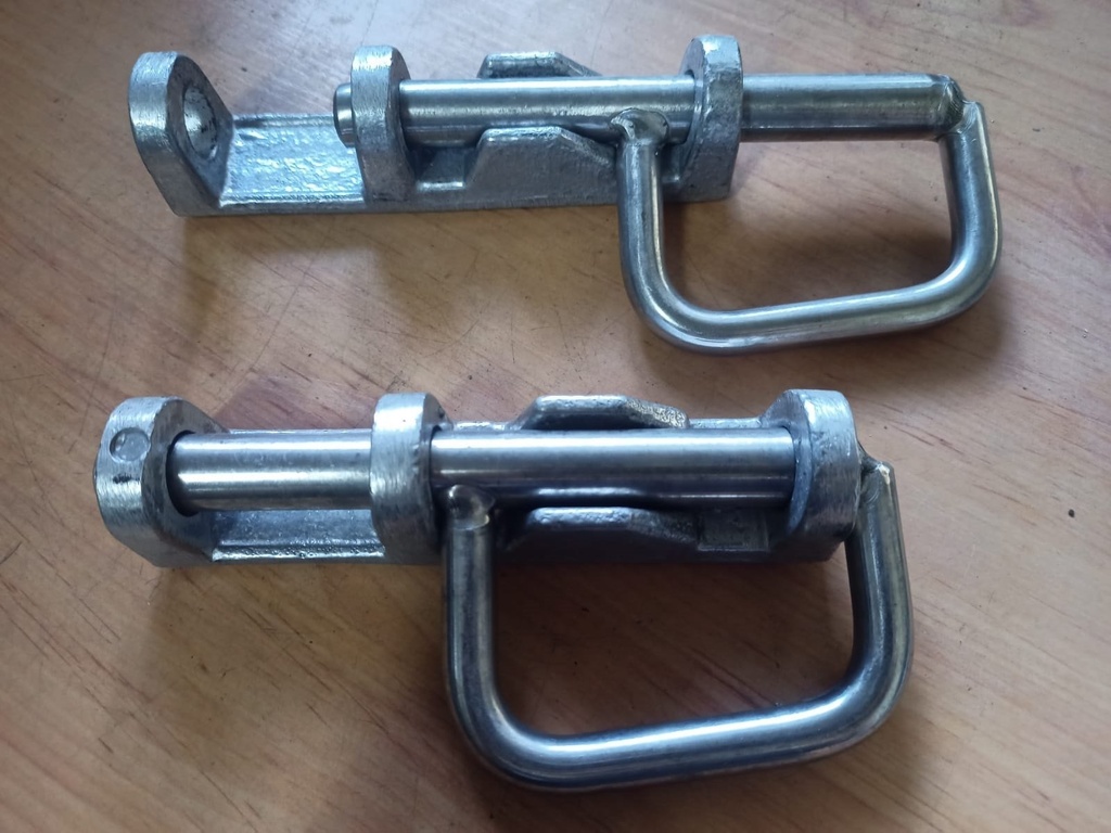 [CA] Cerrojo Aluminio ( Base Aluminio/Mango INOX. )