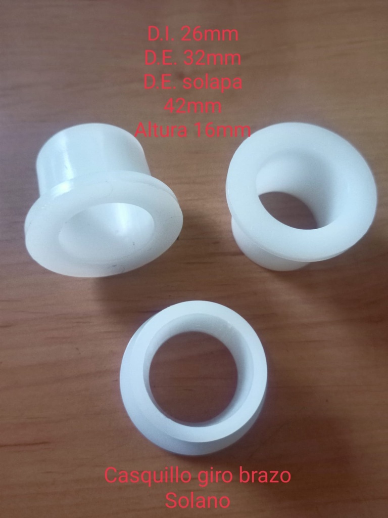 [CAS65] Casquillo Nylon Giro Brazos D65 ( Solano )