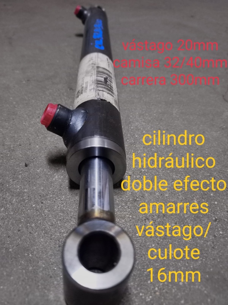 Cilindro Hidraulico 20*32/40*300 d/e
