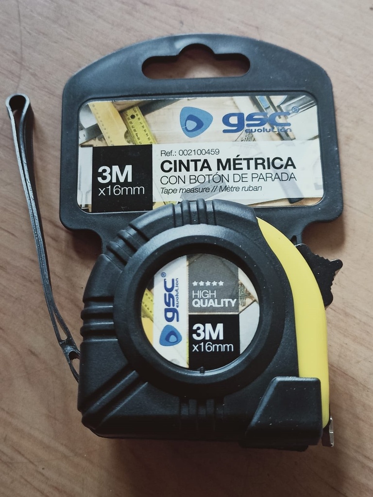 [CM316] Cinta Metrica Recubierto Goma C/Freno 3M*16MM