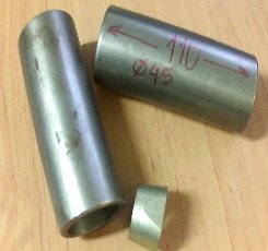[CP45110] Casquillo Pua de 45*110MM Cono INT.35MM Tenias