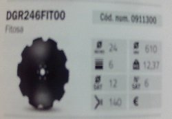 Disco Grada Rapida 24*6 Fitosa Dentado