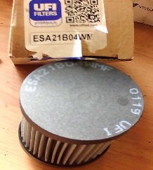 Filtro Aspiracion 1/2 Cartucho Metal 90UM H=92MM D=70MM