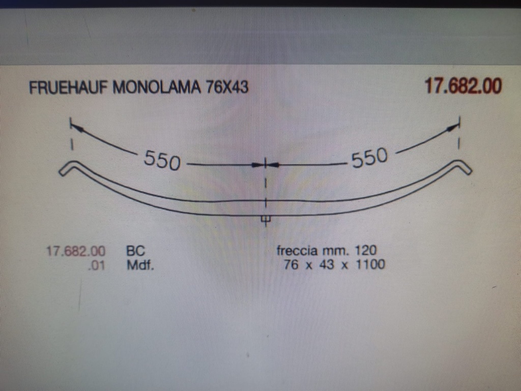 [FRU7643] Ballesta Monolama Fruehauf Benalu 1H 76/43 550+550