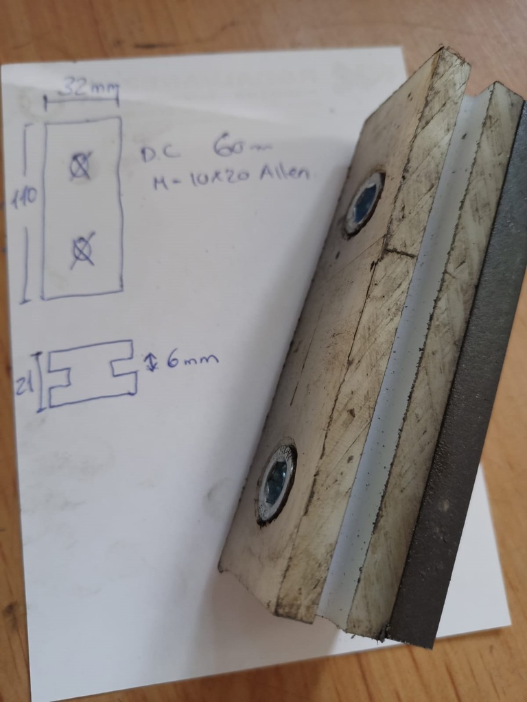 Guias de Nylon 30*20 para Grua