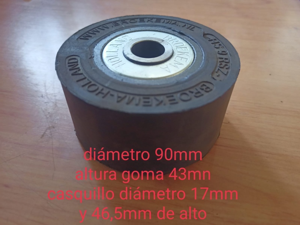 [HS9RSZ] Rodillo Agricola Goma S/Solapa Broekeman Hs 9RSZ TA-M16
