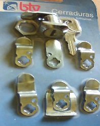 Kit Cerradura Nº1 Cromo Logo Btv 60006