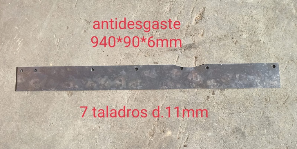 Chapa Lateral Cantonera Rotavator Forigo 940*90*6MM