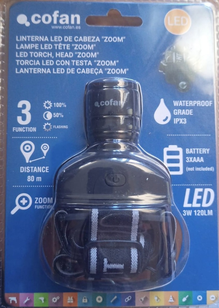 [LED3C] Linterna LED Cabeza 3 Fun.
