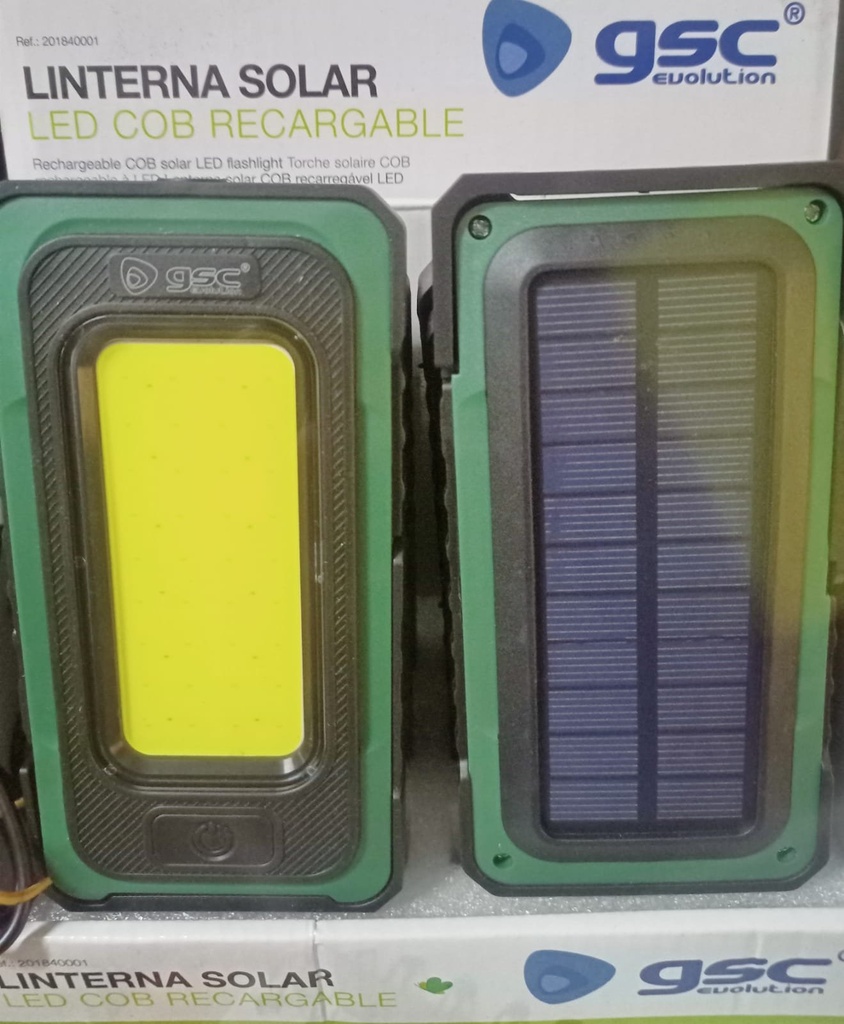 Linterna Solar LED Cob Recargable 750LM