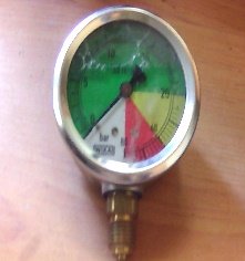 Manometro Glicerina Isometrico INOX 63MM 0-20/60BAR 1/4"