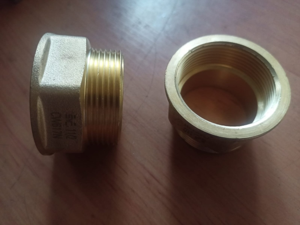 Manguito Laton Maho-Hembra 1" 1/2