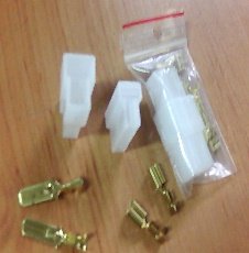 [MH263] Pareja Conectores Macho Hembra 2 Vias Faston 6.3