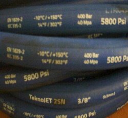 [MH38] Manguera Teknojet 3/8 R2 400BAR Hidro. Azul