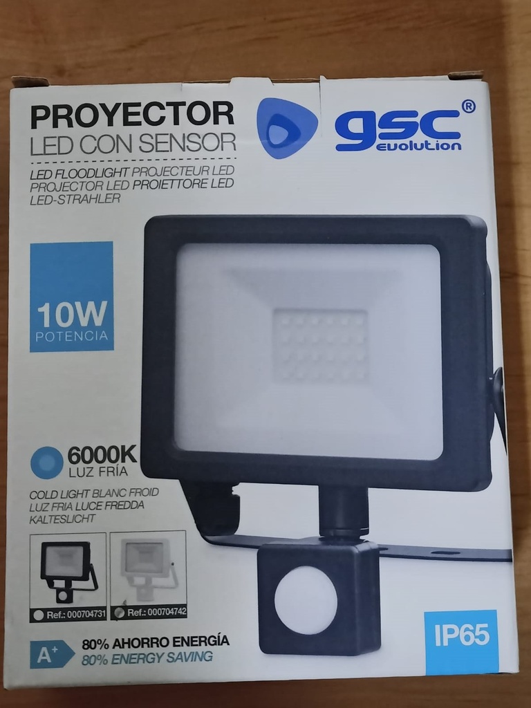 [PRO10S] Proyector LED con Sensor 10W 6000K IP65 Blanco