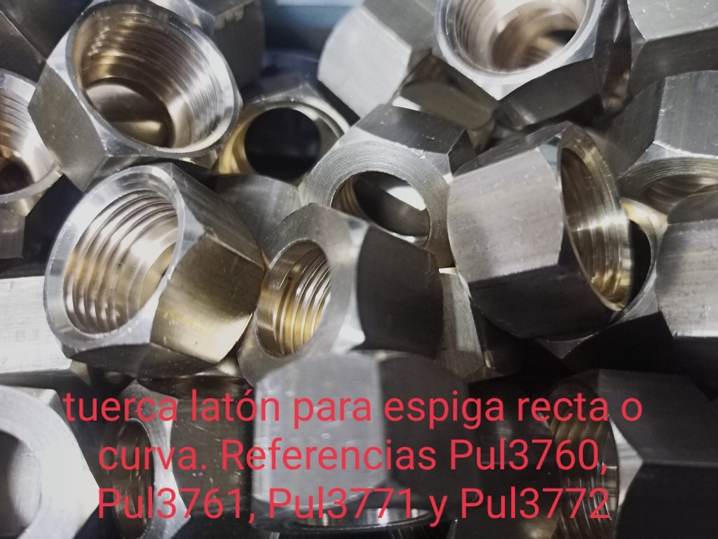 Tuerca Laton Espiga 1/2"*14.5