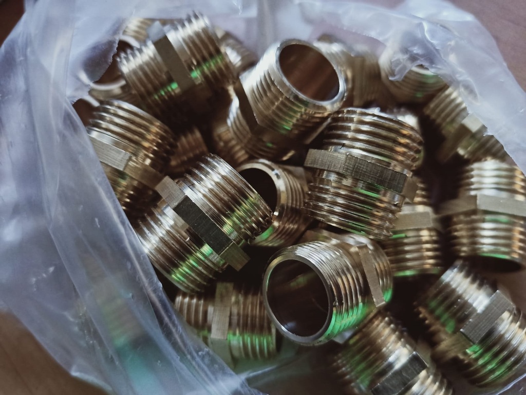 Machon Doble Laton 1/2"