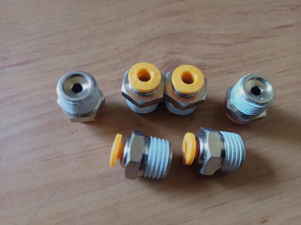 [RAC414] Racor Tub 4 Rosca 1/4