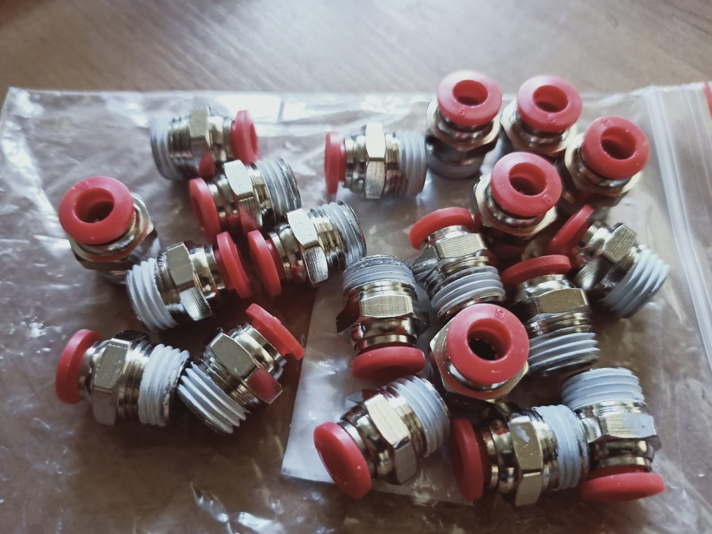 Racor Tubo 6 Rosca 1/4"