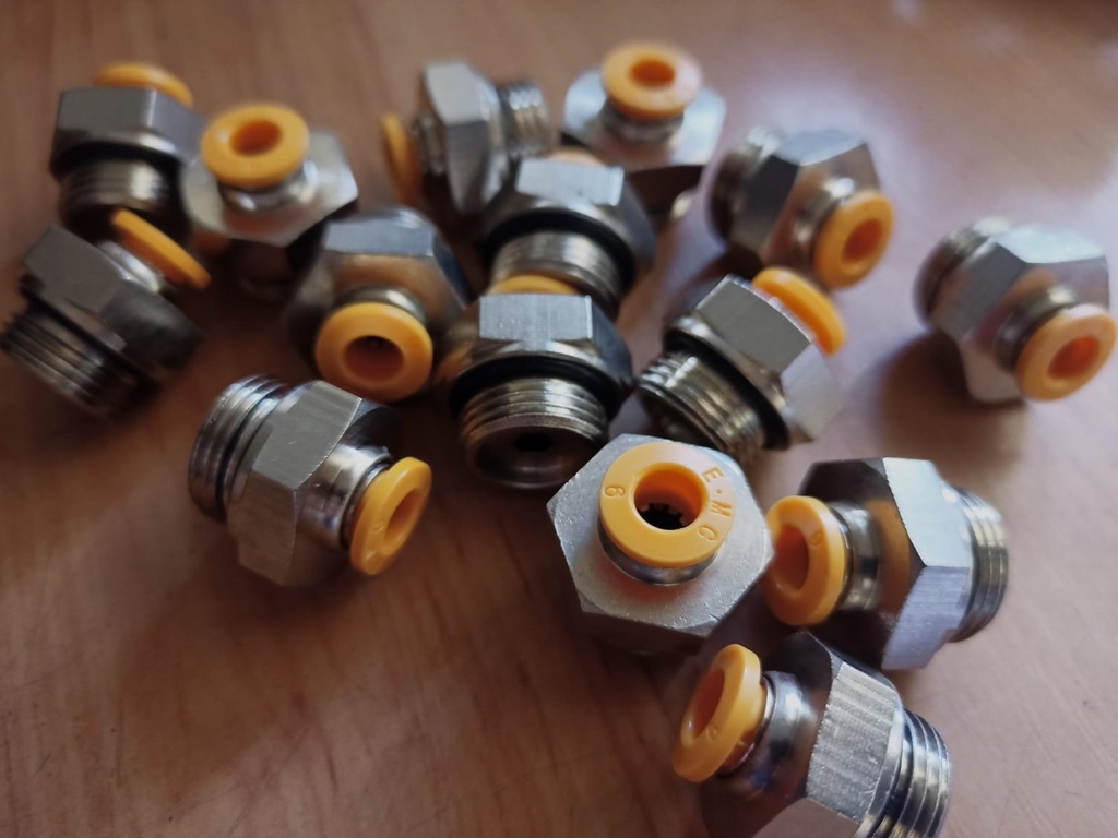 Racor Tubo 6 Rosca 3/8"
