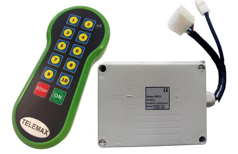 Radio Mando 10 Funciones 24V + Funda