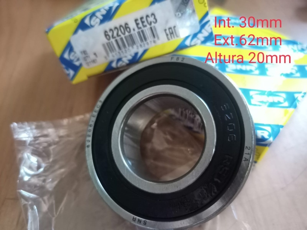 [ROD62206] Rodamiento Rigido de Bolas 62206 2RS