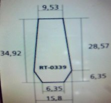 [RT0339] Barra Perfil de Tejas RT-0339 220HB Long 120". Ml