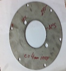 Sinfin 170 Brida 210/82.5*4MM INOX AISI 304