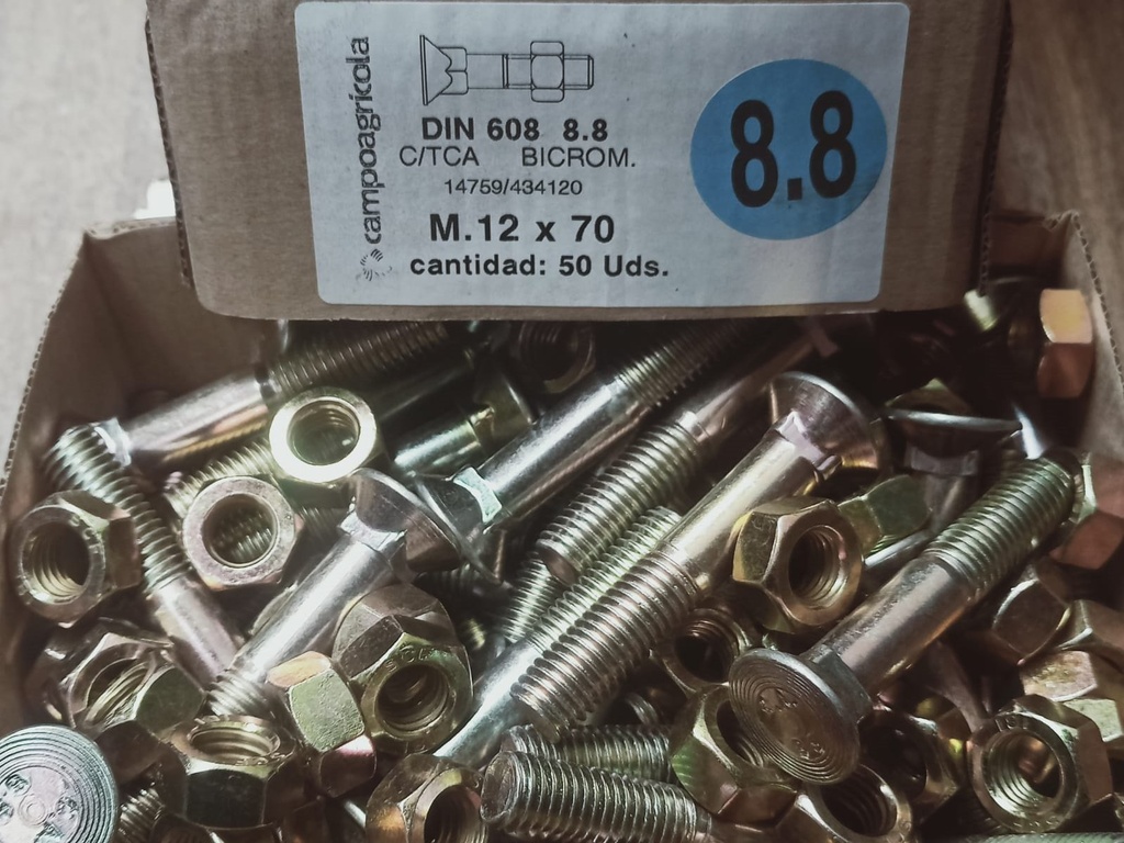 Tornillo Arado M12*070 8.8 D-608/934 Bicr