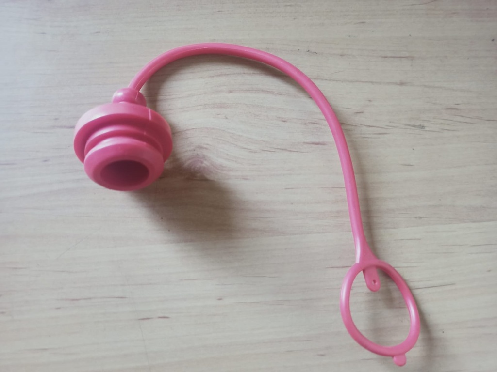 Tapon Rojo Macho Goma 3/4" Protector Conectores ISO