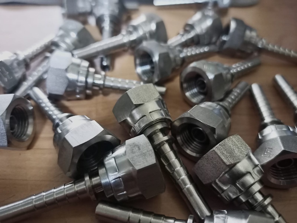 Conexion Hl 1/4" Tubo 1/4" INOX