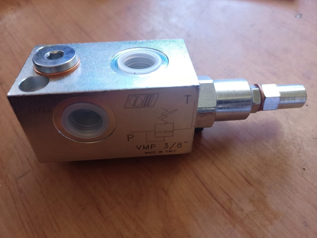 [V0700] Valvula Limitadora de Presion 3/8 Regulable 10-180BAR