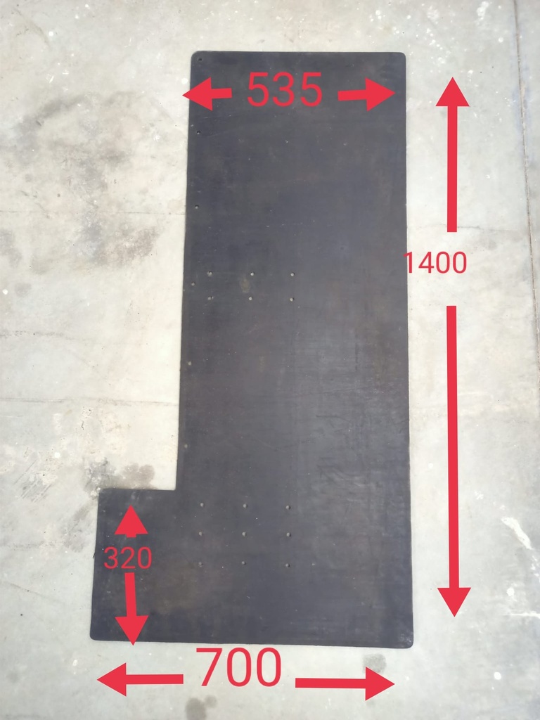 Gomas Recolector Cierre Lateral 525*1400MM ( Boca 1200 )