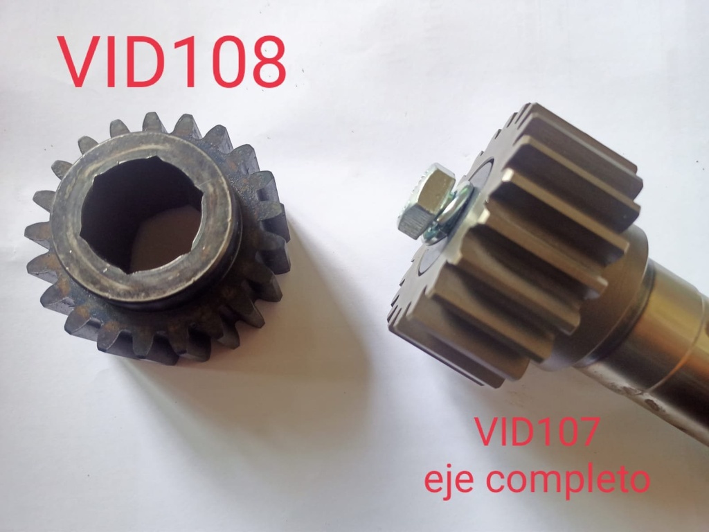 Piñon Hexagonal Z-21 AP80-100 (Eje Desmontable VID107)